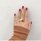 Titanstahl-Goldring für den Zeigefinger – Eleganz im Oval-Design