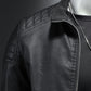 Men's Motorcycle Leather Jacket Thin Coat