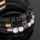 Handgewebtes Lederarmband aus Rindsleder – Eleganz trifft auf Stil