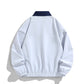 Pure color all-matching polo collar jacket