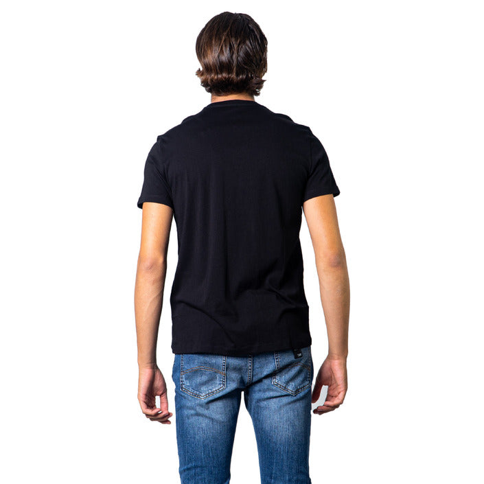 Armani Exchange T-Shirt Herren Rot Mit Rundhals 100 Baumwolle