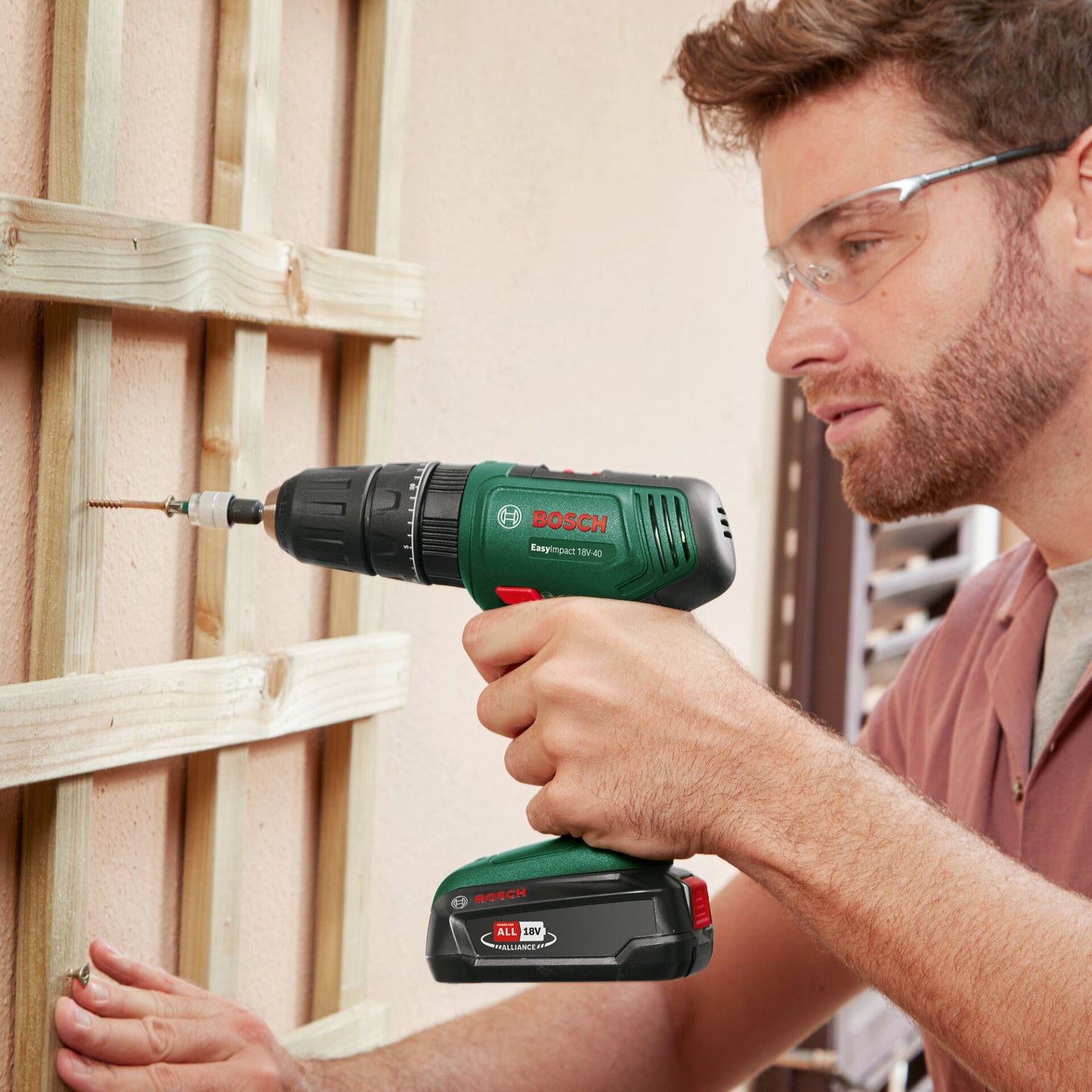 Bosch EasyImpact 18V-40 im Koffer Akku-Bohrmaschine Set