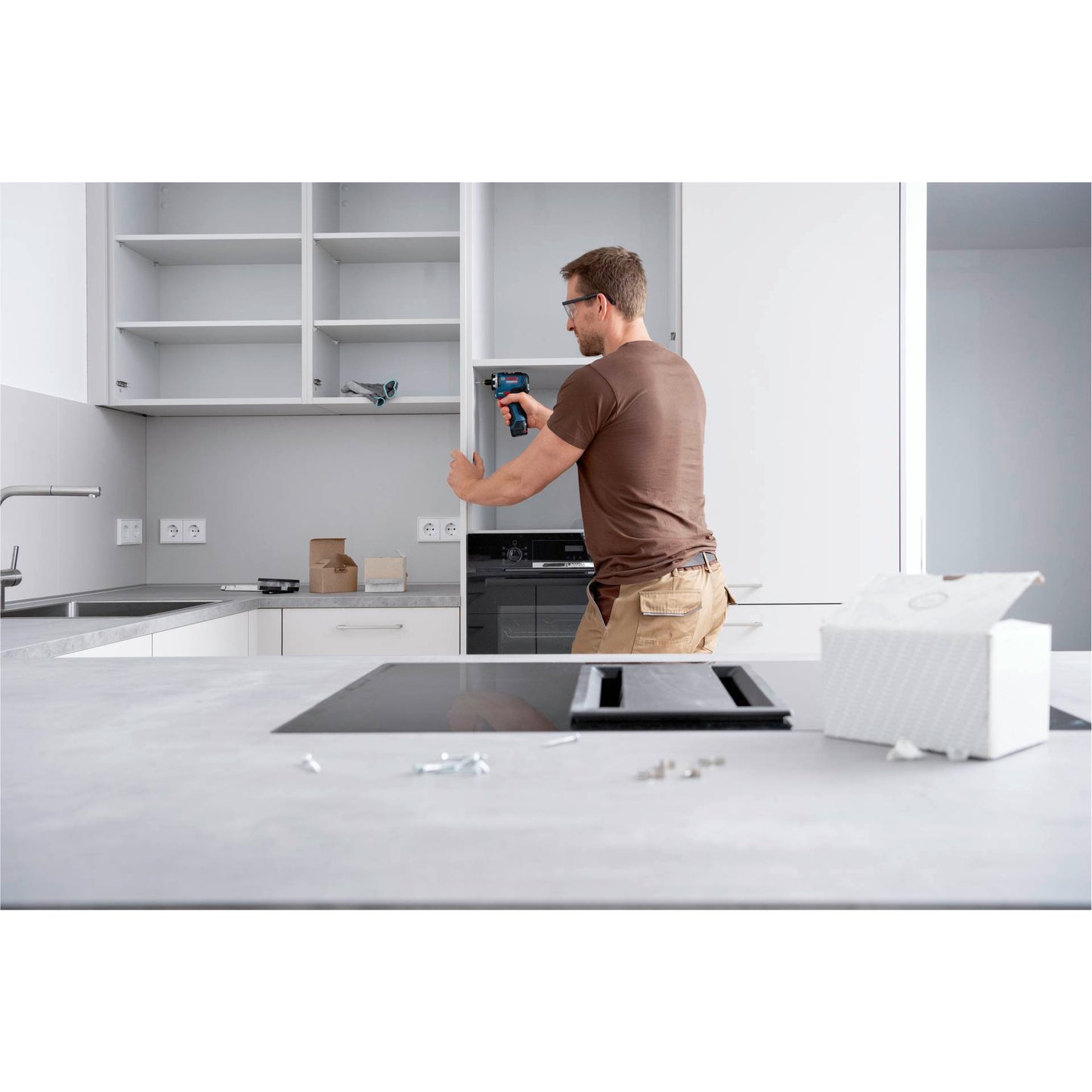 Bosch GSR 12V-35 Kit HX L-BOXX Akku-Schrauber Set