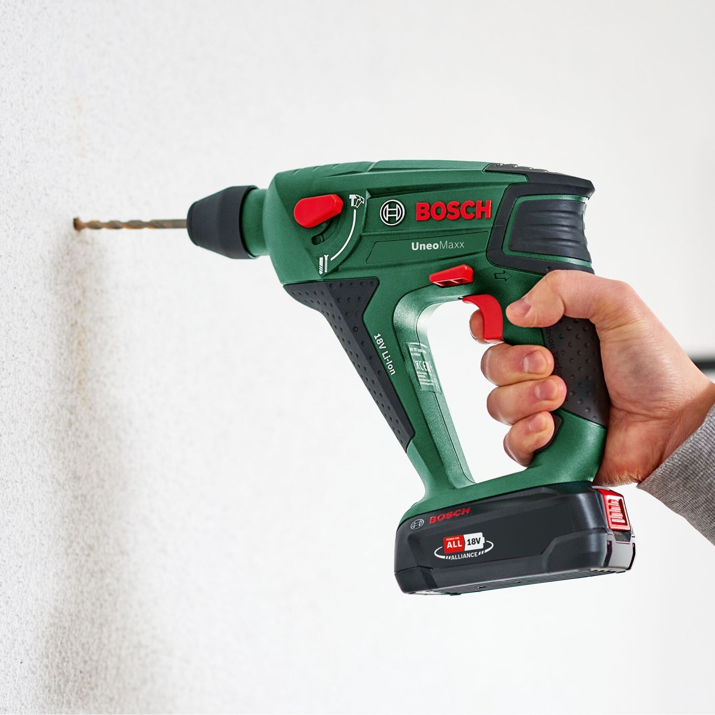Bosch UNEO Maxx Akku-Bohrhammer 3-in-1 Mit 2 Akkus