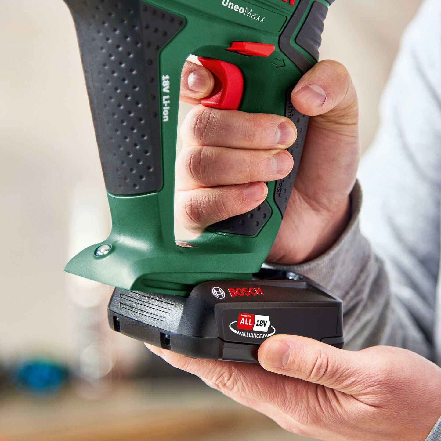 Bosch UNEO Maxx Akku-Bohrhammer 3-in-1 Mit 2 Akkus