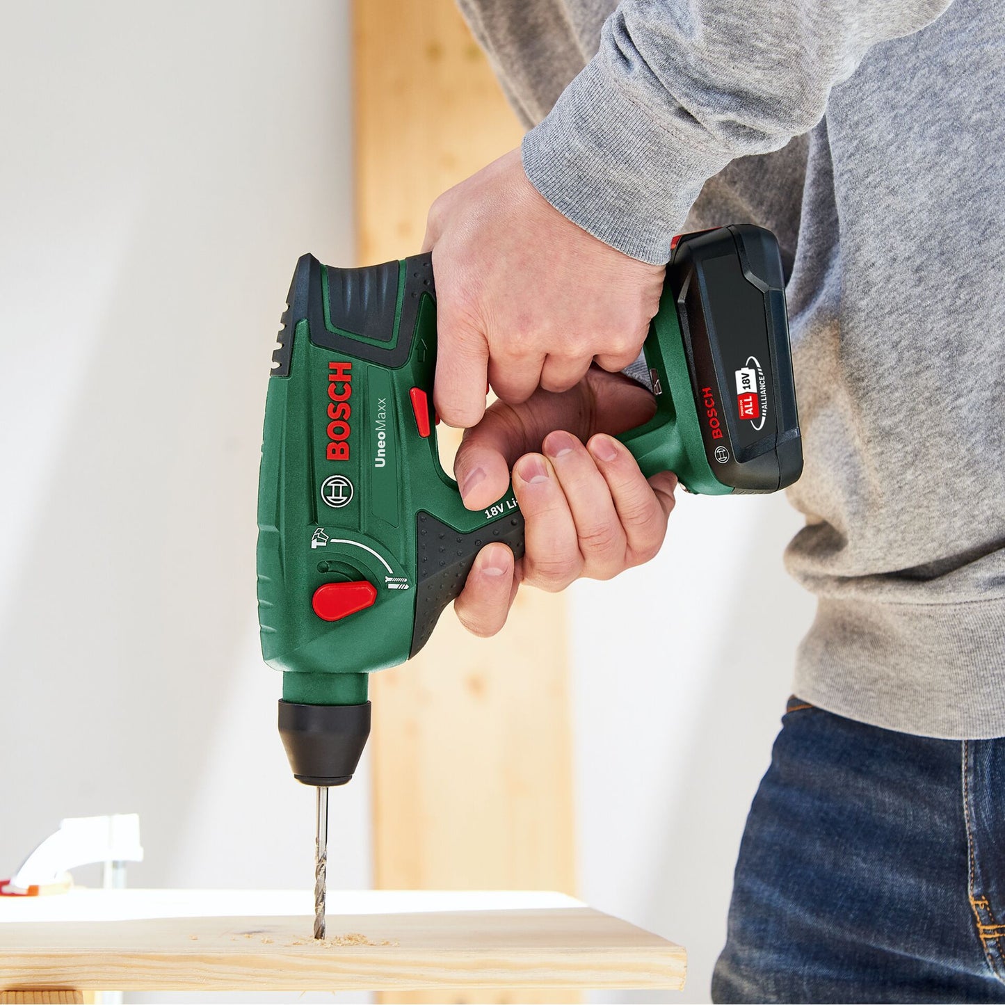Bosch UNEO Maxx Akku-Bohrhammer 3-in-1 Mit 2 Akkus