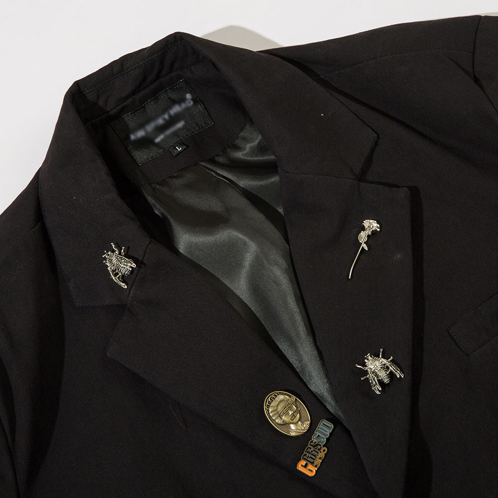 Chaqueta casual de hombre con cuello de solapa.