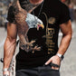 Herren-T-Shirt mit Adler-Print und modischem Aufdruck