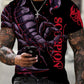 Lockeres neues Sommer-T-Shirt mit Rundhalsausschnitt und Print