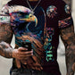 Lockeres neues Sommer-T-Shirt mit Rundhalsausschnitt und Print