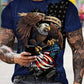 Herren-T-Shirt mit Adler-Print und modischem Aufdruck