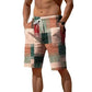 Neue Sommer-Atmungsaktive Hawaiianisch Bedruckte Karierten Herren-Shorts