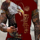 Lockeres neues Sommer-T-Shirt mit Rundhalsausschnitt und Print