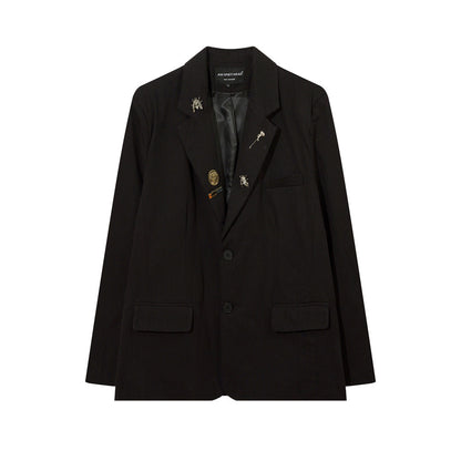Chaqueta casual de hombre con cuello de solapa.