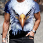Herren-T-Shirt mit Adler-Print und modischem Aufdruck