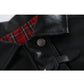 Plaid Stitching Jacket, Coat, Double-Sided