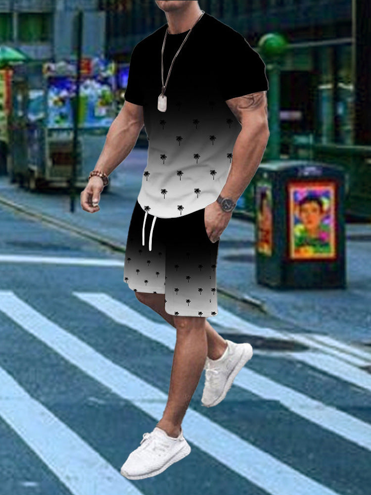 3D-Digital-Thermotransfer-Herren-T-Shirt-Anzug