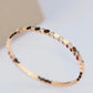 S925 Sterlingsilber Honigwaben-Armband – V-Gold Vergoldet mit Mikrofondetail