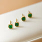 18K Gold Afghan Panjihill Sugar Tower Smaragd Ohrstecker