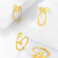 18K Gold Zwei-Welten-Ring – Eleganz und Moderne vereint