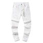 American High Street Hole &amp; Patch Trendy Retro Straight Jeans