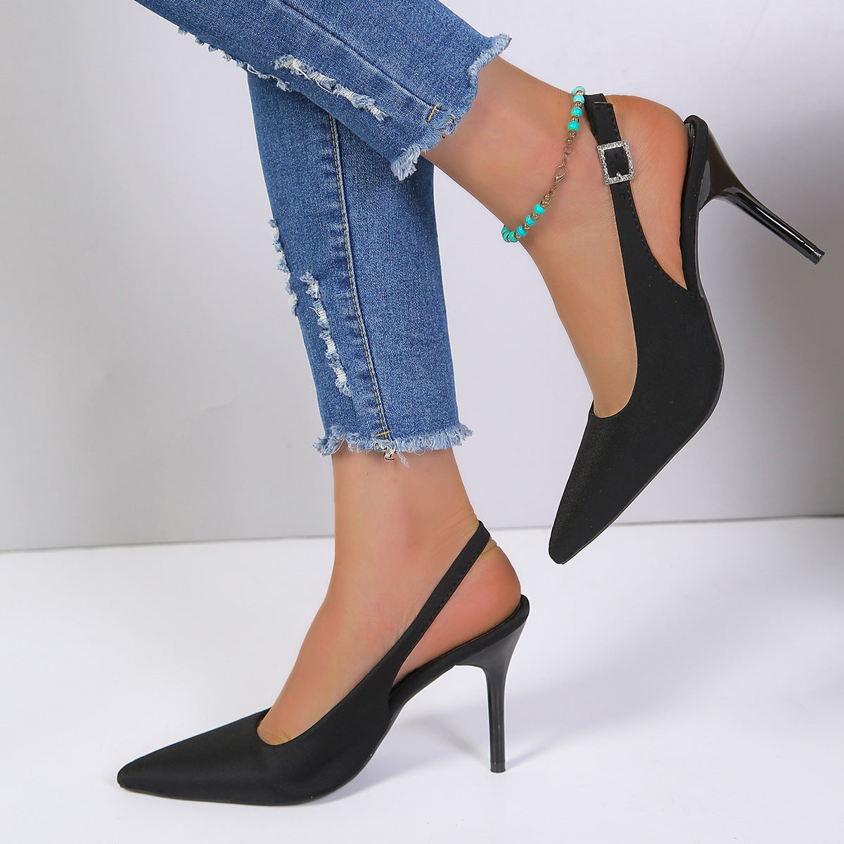 Elegant slingback stiletto pumps – summery high heels for women with style