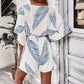 Eleganter V-Ausschnitt Jumpsuit mit Schnürung und Blumenmuster – Perfekt für deinen stilvollen Alltag