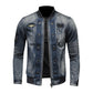 Stehkragen Herren-Fluganzug Denimjacke Herrenjacke