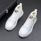Men's Fashion Personality Versatile Print Board Shoes – Stilvolle High-Top-Sneaker für den Alltag