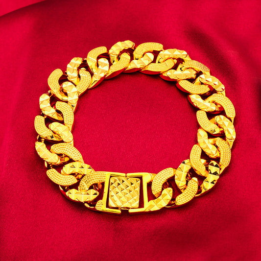 Placer Gold Bracelet for Men – Imitation Gold Plated