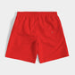 Feuerrote 7"= 18 cm, Klassische Herren-Badeshorts