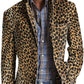 men's suit with striped check pattern