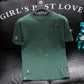 Herren-T-Shirt mit Stickerei und Rundhalsausschnitt, modisch