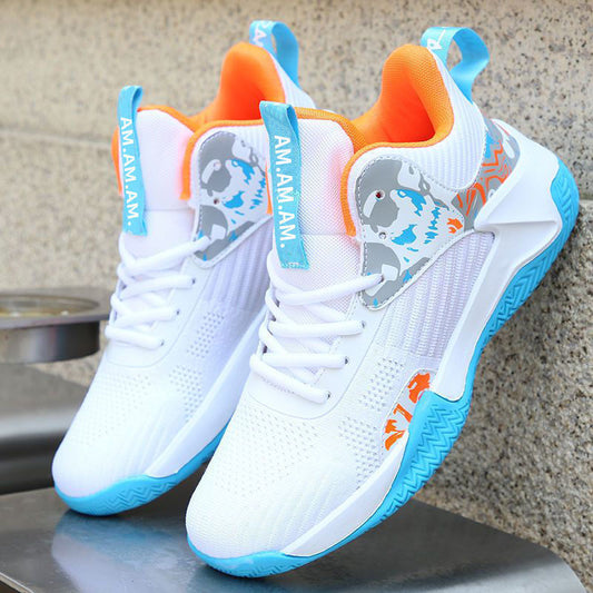 Zapatillas de baloncesto para hombre: calzado deportivo transpirable y antideslizante para exteriores