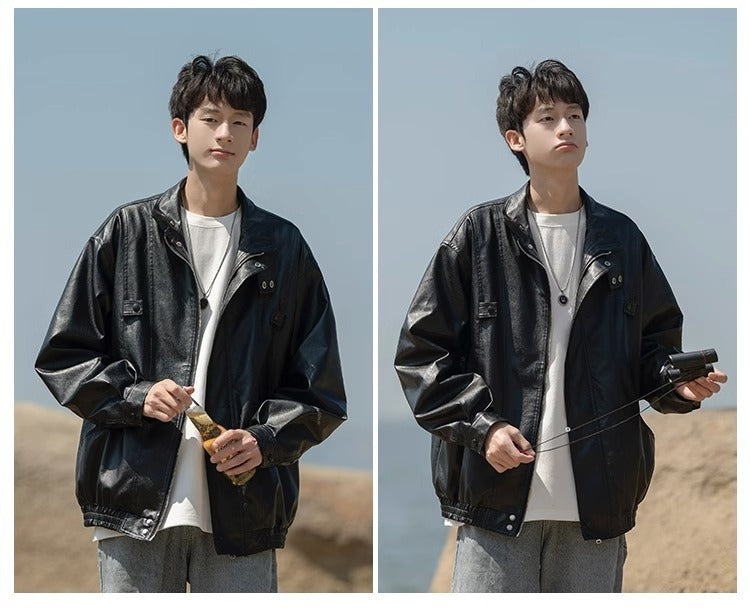 Amerikanische Retro Lederjacke für Herren