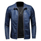Men's Motorcycle Leather Jacket Thin Coat