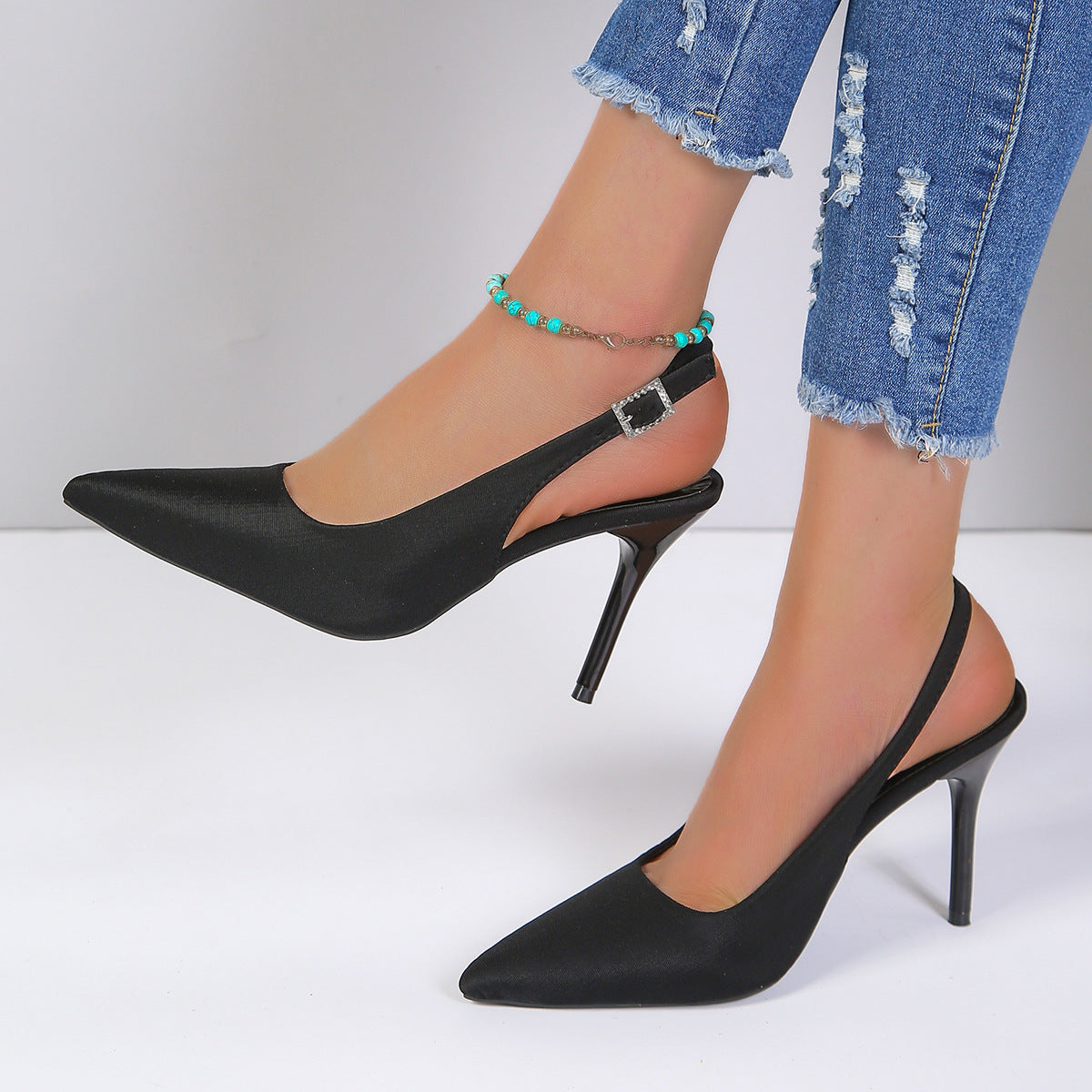 Elegant slingback stiletto pumps – summery high heels for women with style