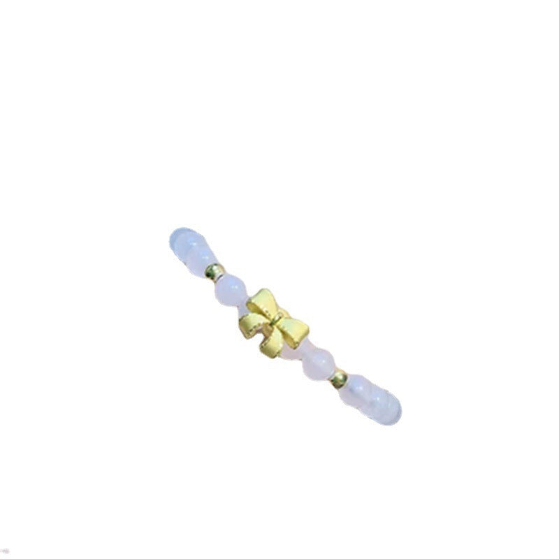 14k Gold Schleifen- und Tian Qingyu Armband