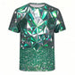 Herren Sommer-Shirt in Übergröße, Lockeres Kurzarm-Shirt mit Shorts