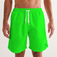 Neon Green 7" Classic Men Swim Trunk