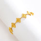 Vergoldetes Ginkgo-Blatt-Armband – Eleganz in Schlichtheit