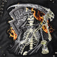 Stylish punk jacket with rivets – rock look made of faux leather