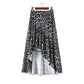 Casual Leopard-Print Maxirock – Lockerer A-Linien-Stil mit Schlitz