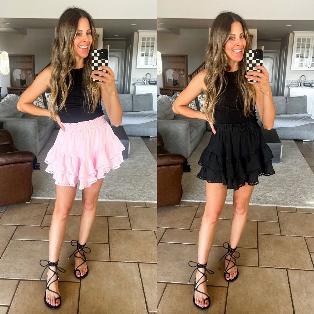 Casual Boho-Faltenrock mit Lagenoptik und Shorts – Der perfekte Sommer-Look