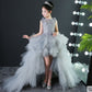 Evening dress for girls with princess train