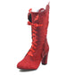 Ruffle Lace-Up Boots – Ethnic Style and Comfort for Women