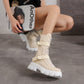 Botas cowboy de plataforma para mujer con hebillas y cordones: elegantes y modernas