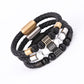 Handgewebtes Lederarmband aus Rindsleder – Eleganz trifft auf Stil