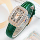 Elegante Retro-Damenuhr mit Diamantbesatz – Modell OPK8616