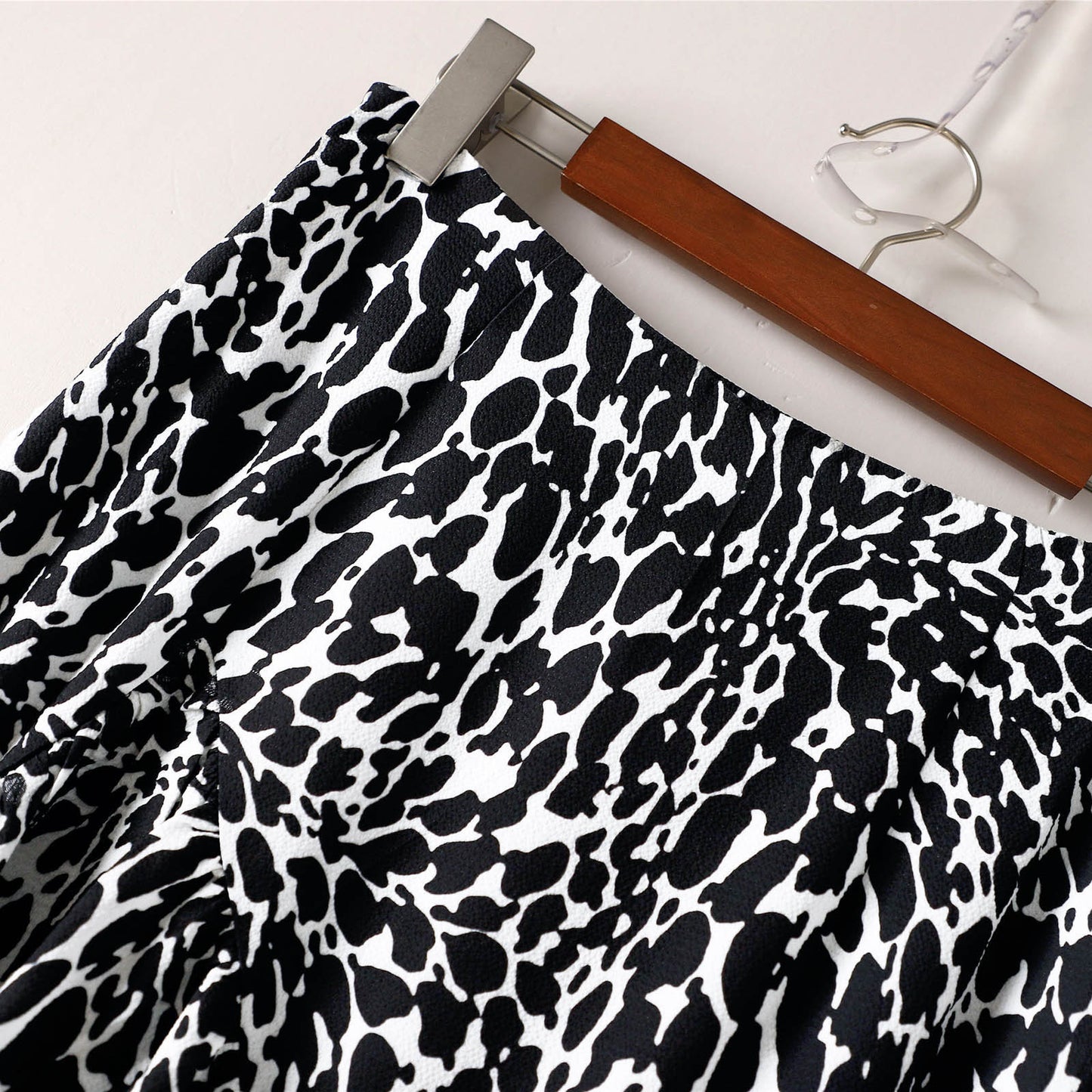 Casual Leopard-Print Maxirock – Lockerer A-Linien-Stil mit Schlitz